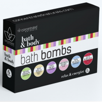 Concentrated Naturals Bath Bombs 6-piece Set 
